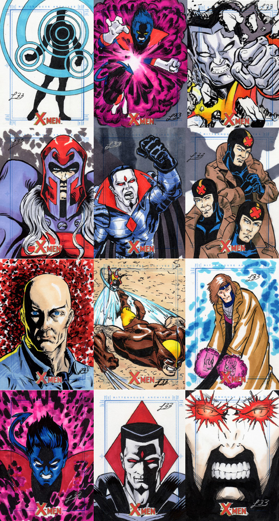 X-Men Archives sketch cards 3