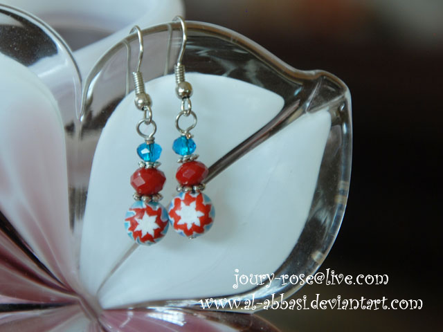 Red Star Earring