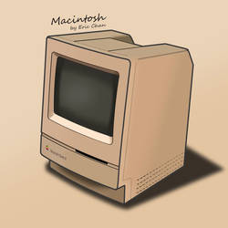 Cartoon Apple Macintosh Classic II