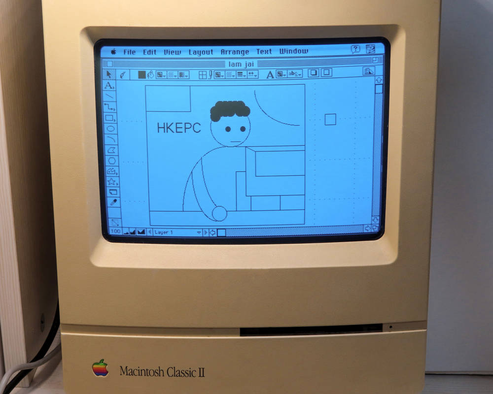 Using Macintosh Classic II to draw cartoon picture by eric2b01 on ...