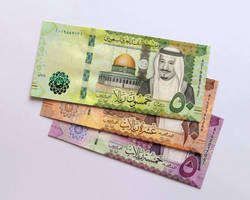 Saudi Arabia riyal banknotes