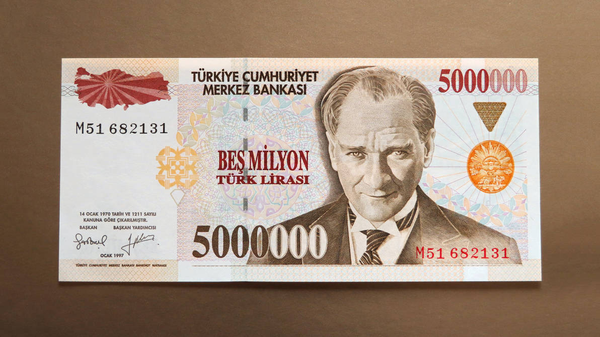 5000000 Note Turkey 5000000 lira banknote by eric2b01 on DeviantArt