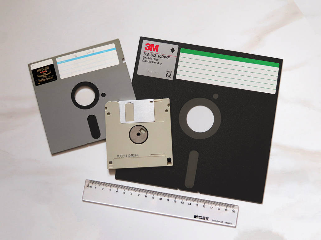Vintage computing - Floppy disks by eric2b01 on DeviantArt