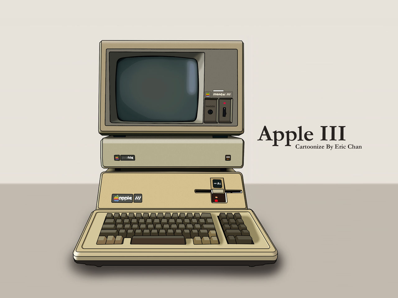 Eric Computer Eric Cartoon - Apple III vintage computer by eric2b01 on DeviantArt