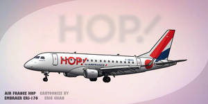 Eric Cartoon - Embraer ERJ-170