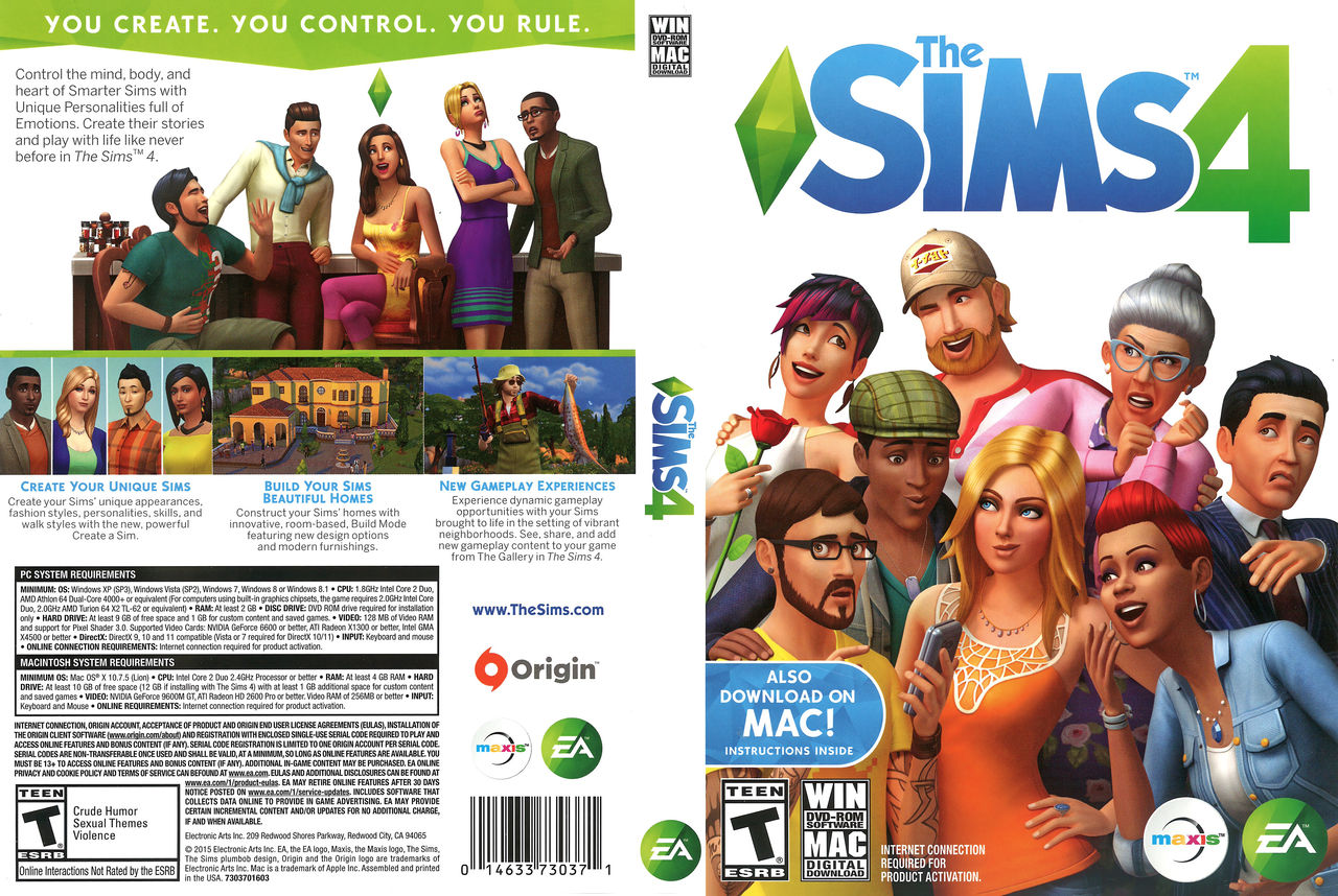 The Sims 4 Box Art by eric2b01 on DeviantArt