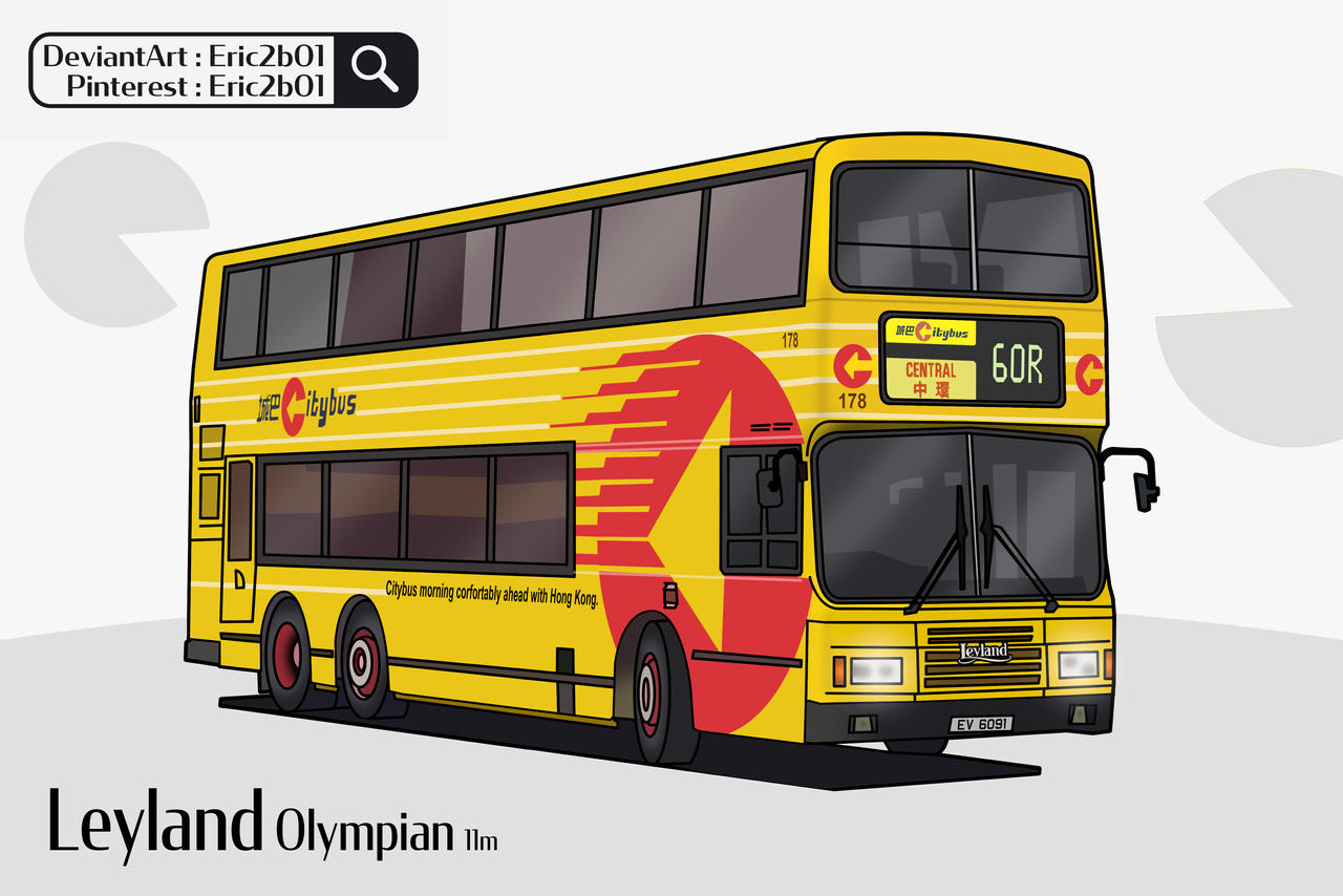 Hong Kong Leyland Olympian Pac-Man bus EV6091 by eric2b01 on DeviantArt