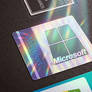 Windows 10 sticker on MSI GL65 laptop