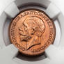 Great Britain 1 farthing coin George V