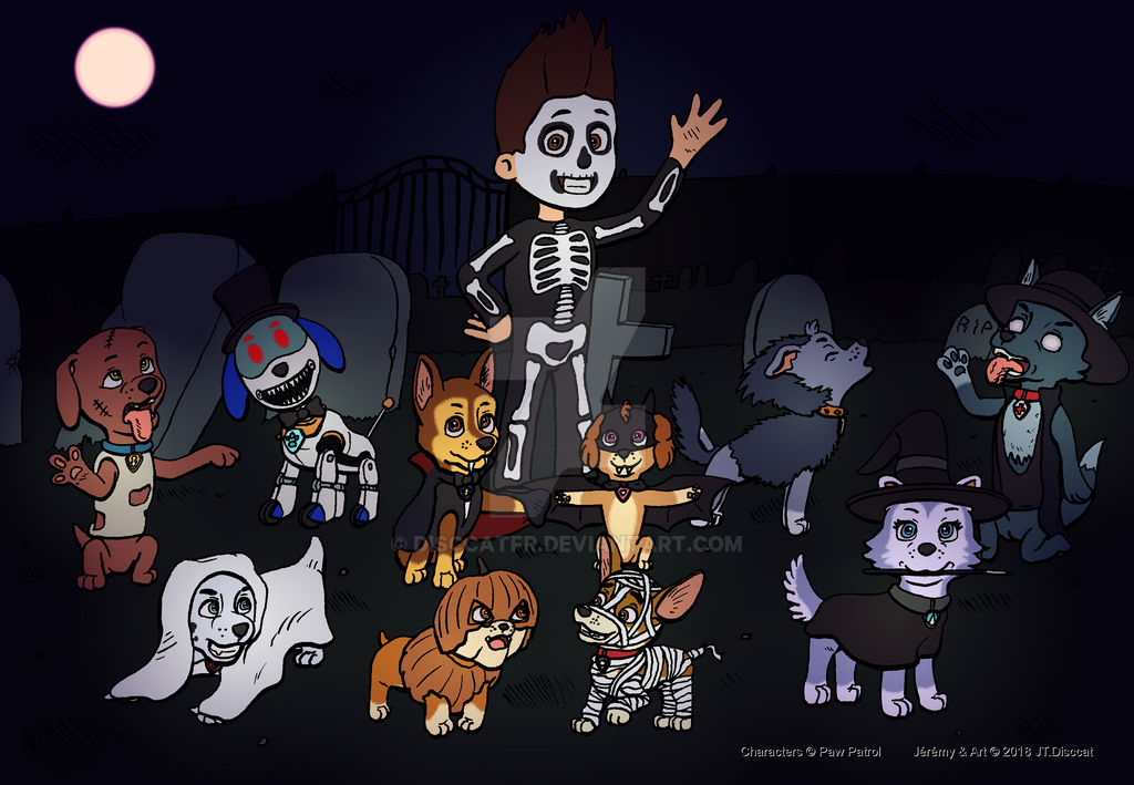 PAW Patrol - Halloween 2018 by DisccatFR on DeviantArt