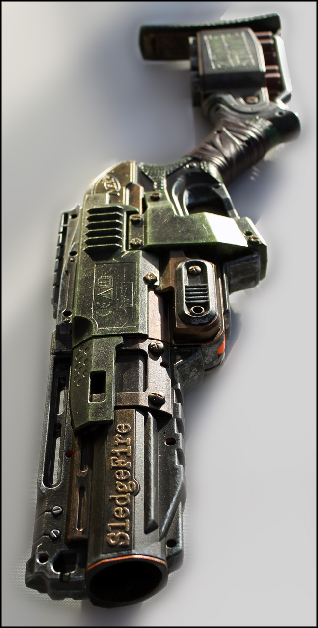 Nerf ZombieStrike Sledgefire paintjob 003