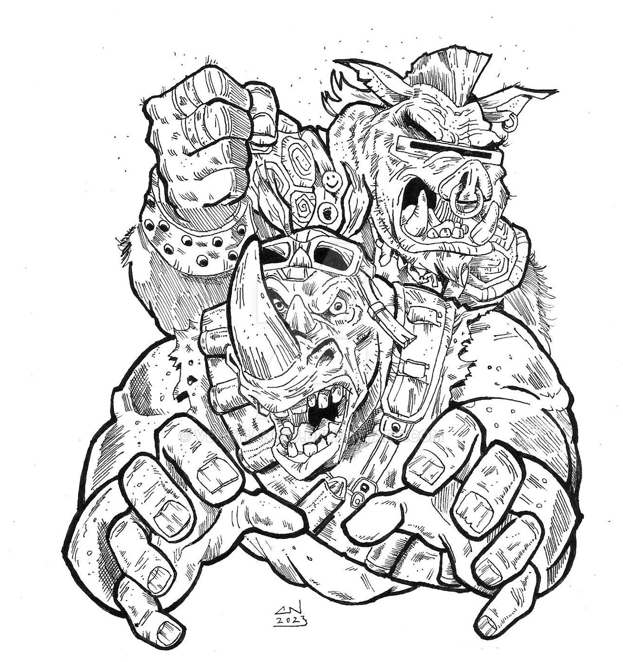 BEBOP and ROCKSTEADY by Venkman007 on DeviantArt
