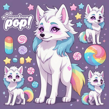 Sugar Pixie Wolf [adoptable] - SugardreamPOP!
