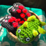 Crochet Pyukumuku Pouches and Plushie