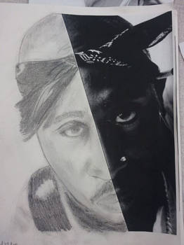 Tupac Half Portrait