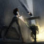 Fighting in the streets