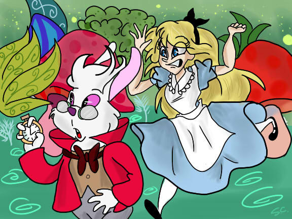 chasing the white rabbit by RenaXbones96 on DeviantArt