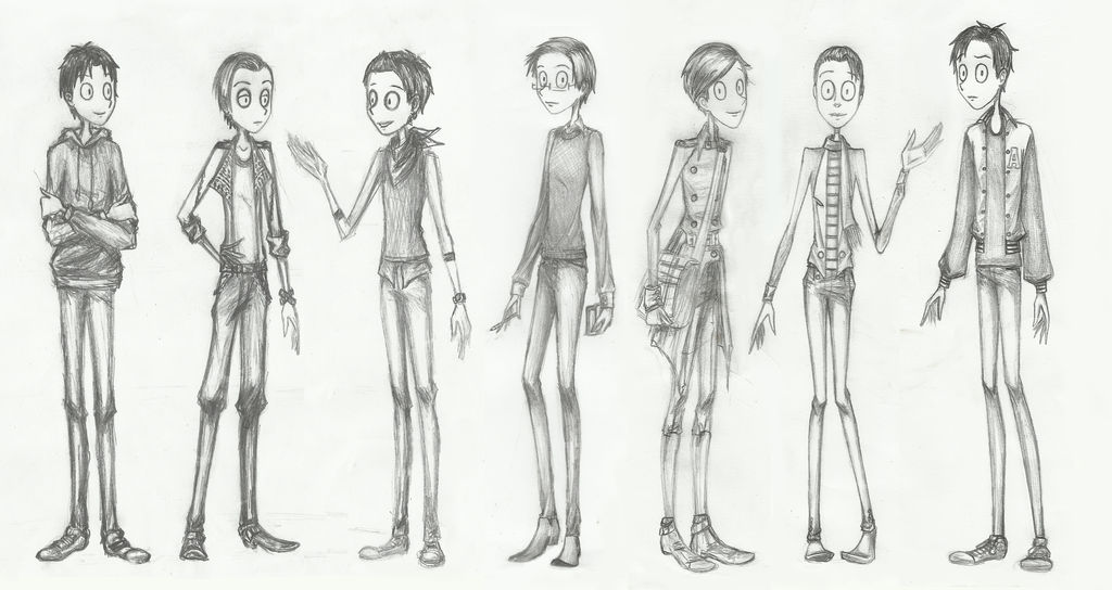 Skinny Character Rotation skinny characters by karla-272 on DeviantArt