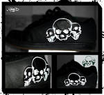 3 Skull Shoe by xHaStexo