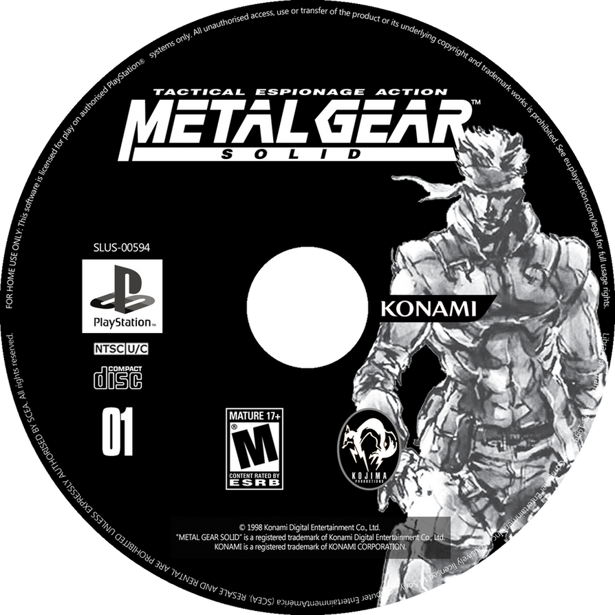 Metal Gear Solid DISC 1 PSX CD Label By Victork227 by Victork227 on ...