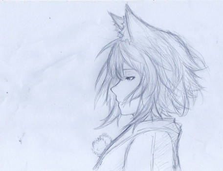Kitsune 1 - Pencil sketch