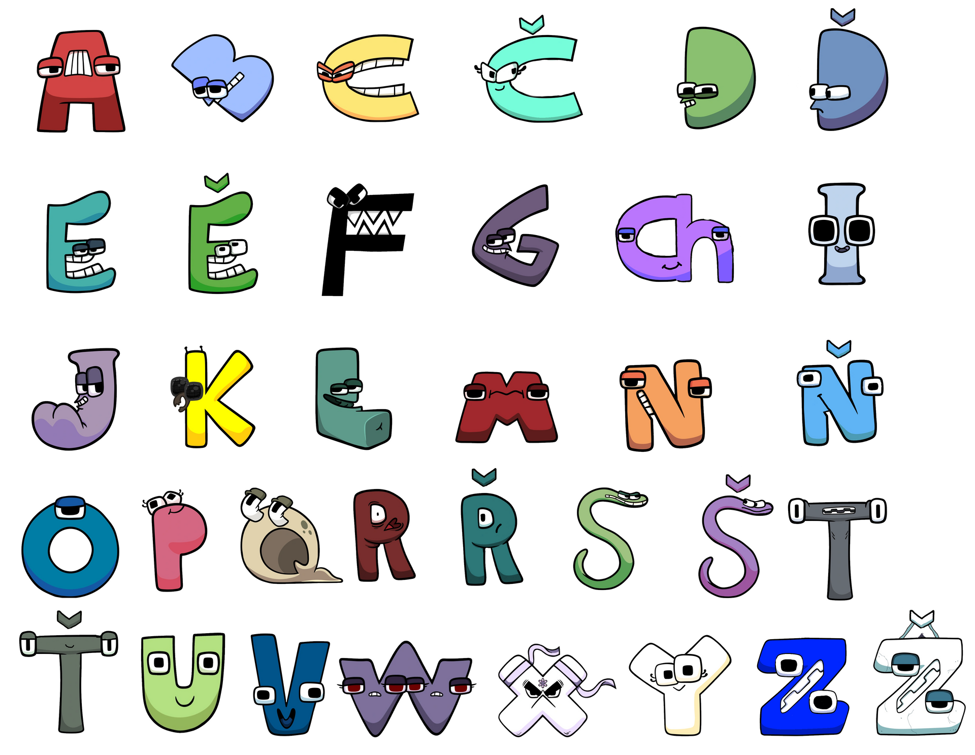Czech Alphabet Lore by Kr1TT on DeviantArt