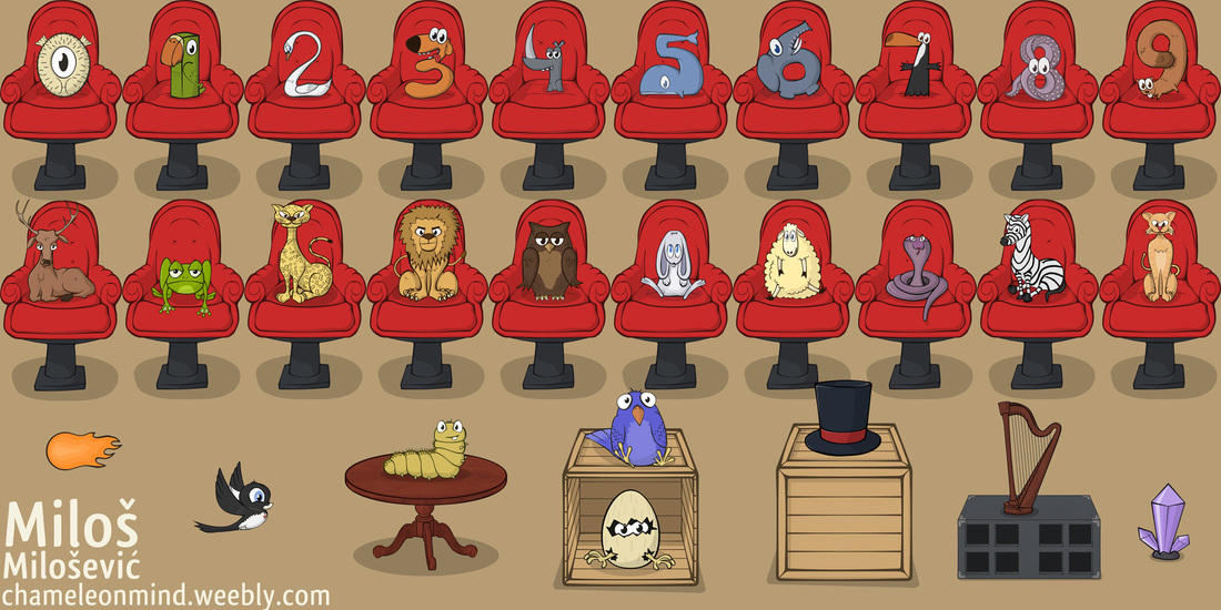 Numbers and creatures by chameleonmind on DeviantArt