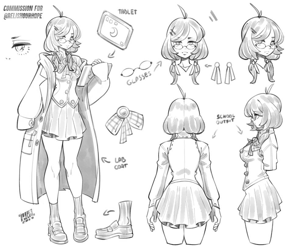 Tech Girl - @RelishOurHope character sheet by lokigun on DeviantArt