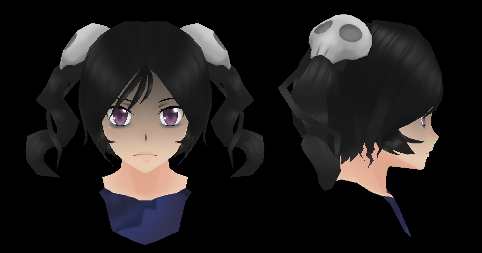 Yandere Simulator: OccultHair2 by Druelbozo