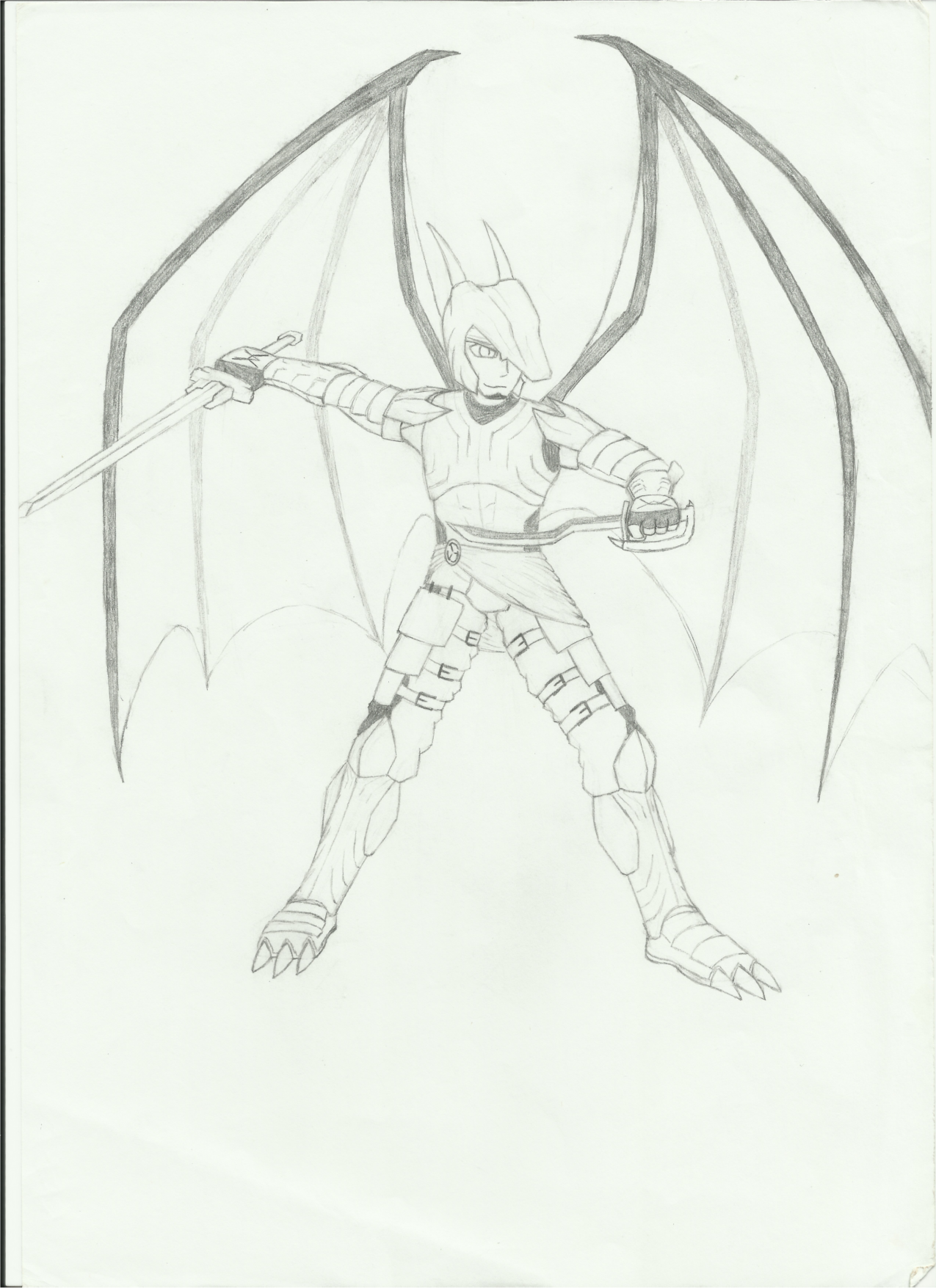 Zelean Halfdragon form by ProjectNull on DeviantArt