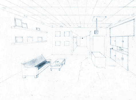 One Point Perspective (Room Layout)