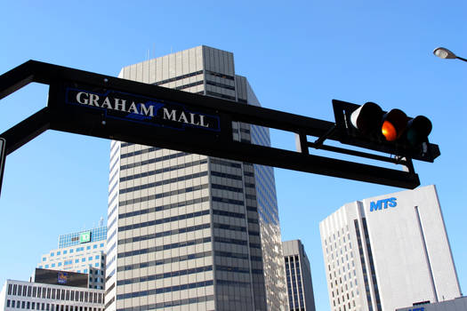 Portage and Main Winnipeg Seen From Graham Ave