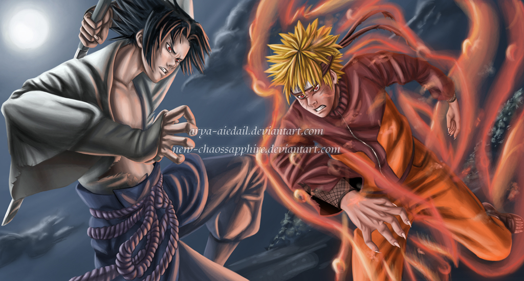 Naruto VS Uchiha Sasuke sexta parte#