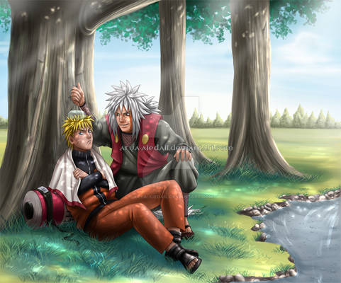 Naruto and Jiraiya