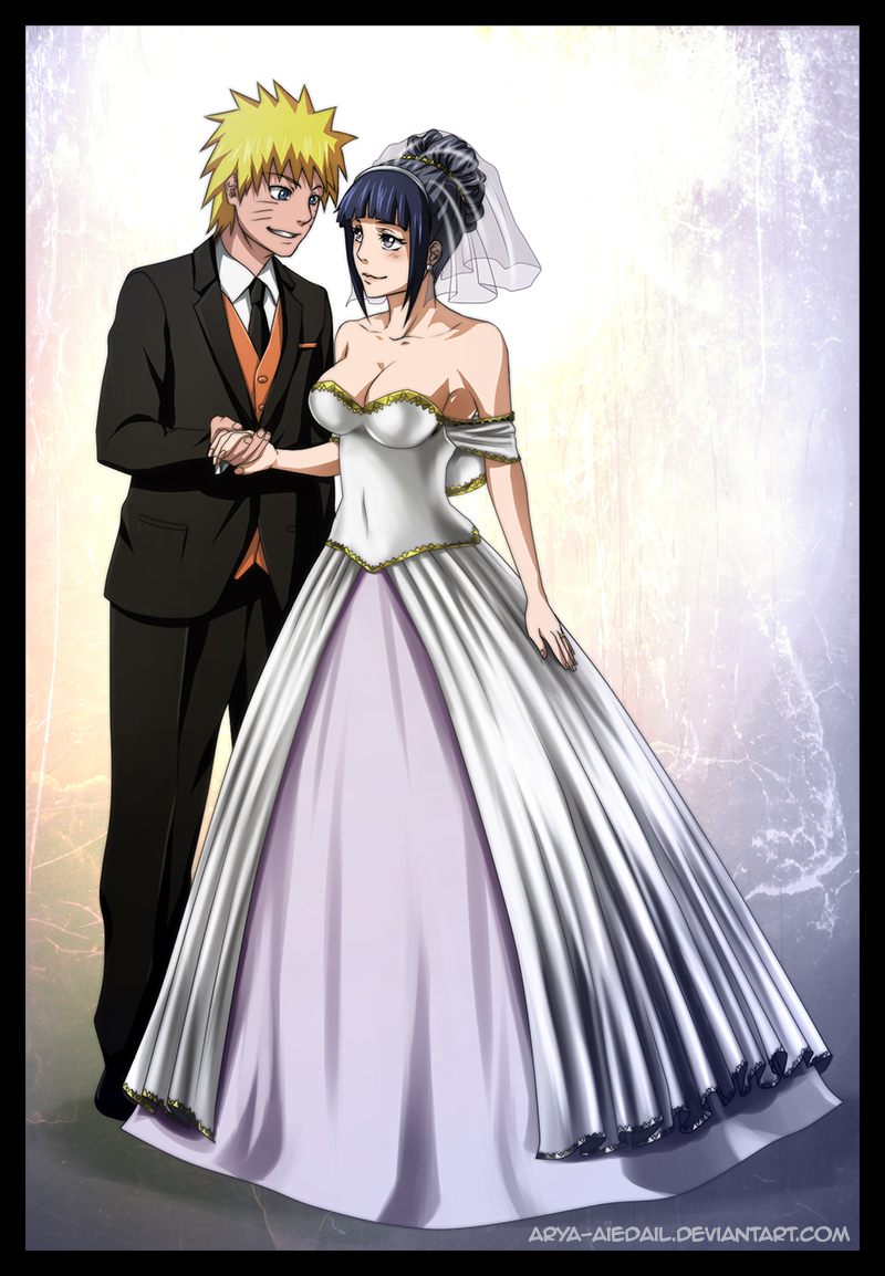 This is the wedding of naruto and hinata in the last episode of naruto. 
