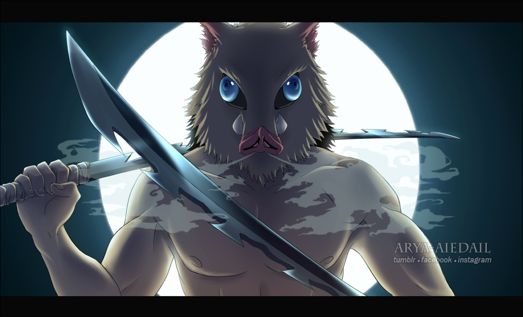 Inosuke Hashibira by Arya-Aiedail on DeviantArt