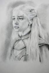 Khaleesi pencil drawing