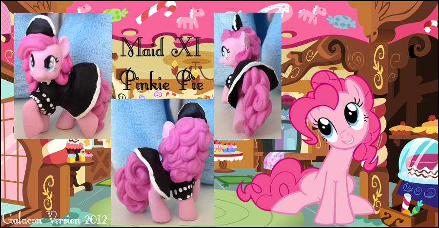 My Little Pony FIM Maid Pinkie Pie Custom Pony