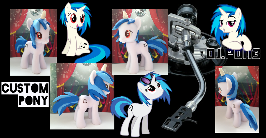 My little Pony FIM DJ Pon3 Custom Vinyl Scratch