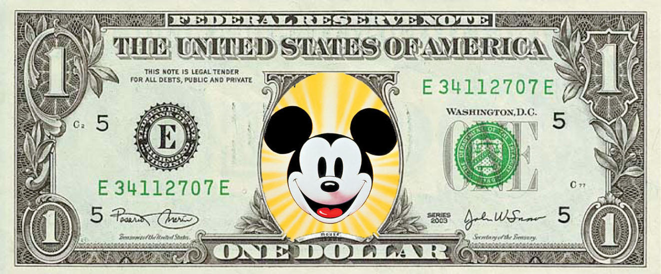 Mickey Mouse Dollar By Poleev On DeviantArt mickey-mouse-dollar-by-poleev-on-deviantart