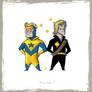 Little Friends - Booster Gold and Longshot