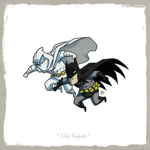 Little Friends - Moon Knight and Dark Knight