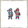 Little Friends-Captain America and Commander Steel