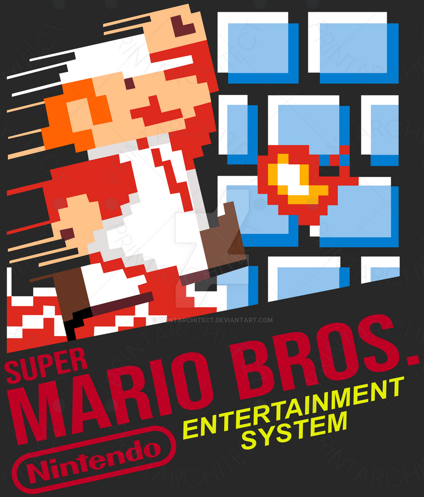 Super Mario Bros. NES Retro Cartridge Vector by PrintArchitect on ...