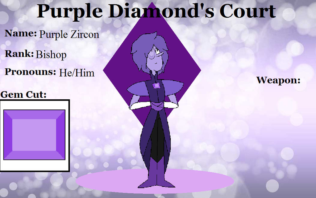 Purple Diamond's Court - Purple Zircon by Artistic-Raven on DeviantArt