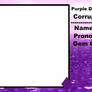 Purple Diamond's Court Corrupted Gems Template