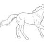 usable horse lineart: Canter