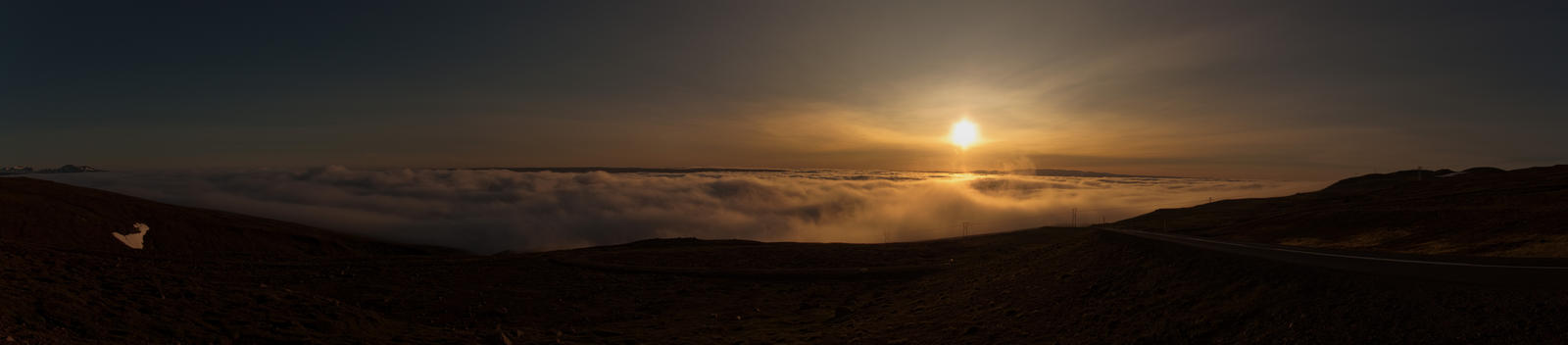 Panorama - Sunset above the Cl