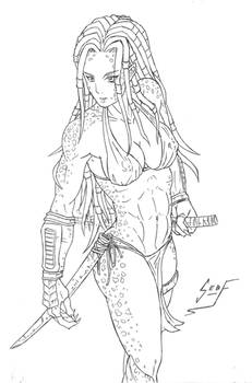 Tia'ja - Human / Predator Hybrid - COMMISION