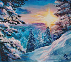 Winter sunset